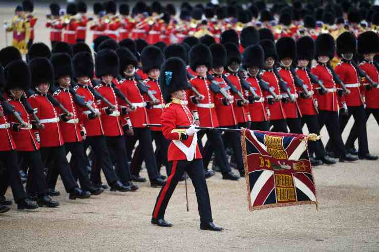 Trooping the colours proteste