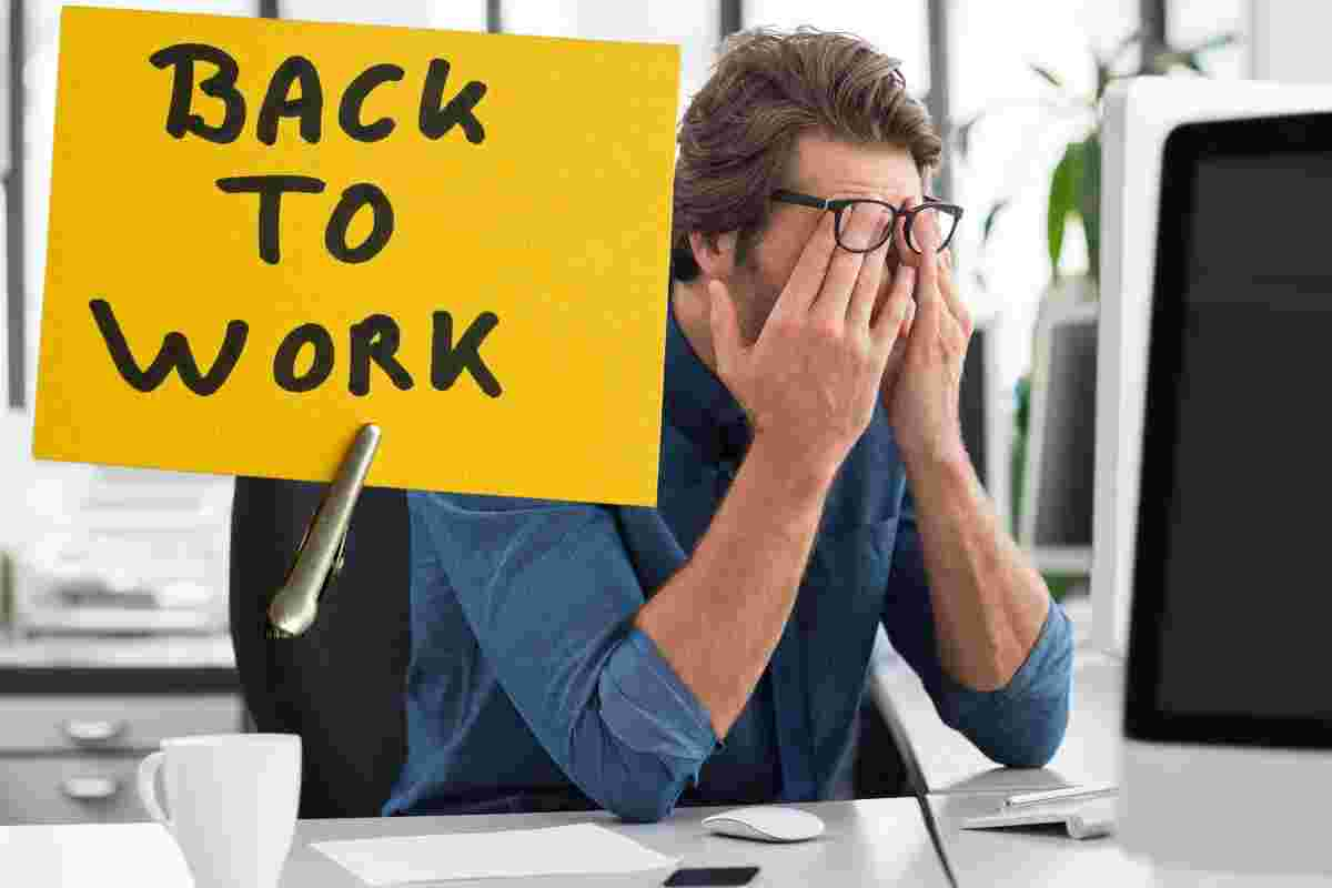 Ritorno al lavoro, come affrontare lo stress dopo le vacanze